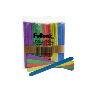 Palos de helado color 50 unidades Fultons