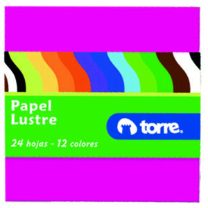 Papel lustre 10x10 fajo 24 hjs. Torre