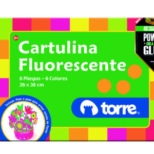 Carpeta cartulina fluorescente Torre 6 hjs.