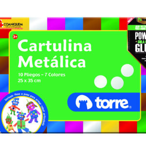 Carpeta cartulina metalica Torre 10 hjs.