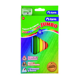 Lapices 12 colores Jumbo triangular Torre