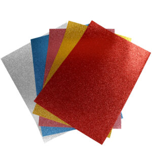 Pliego Goma eva 40x60 cm.Glitter Col/Surt.