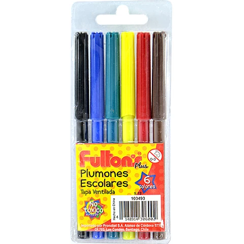 Lapices Scripto 6 colores Fultons
