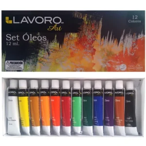 Pintura Oleo 12 colores Lavoro