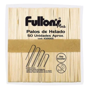 Palos de helado natural 50 unidades Fultons