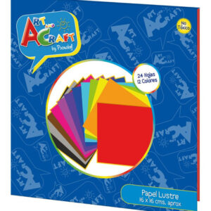 Papel lustre 16x16 Block 24 hjs. Art Craft