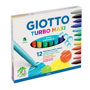 Lapices Scripto 12 colores Jumbo Turbo Maxi Giotto