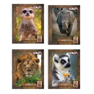 Cuaderno 1/2 of. Colon Esquela 120/150 hjs.Natura/Femenino/Buin Zoo