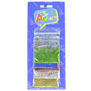 Escarchilla set x5 unid. col.surt. Art Craft