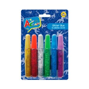 Glitter Glue en lapiz x6 colores Art Craft