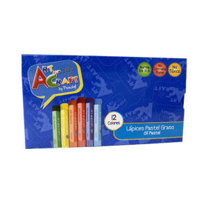 Lapices pastel graso 12 colores Art Craft